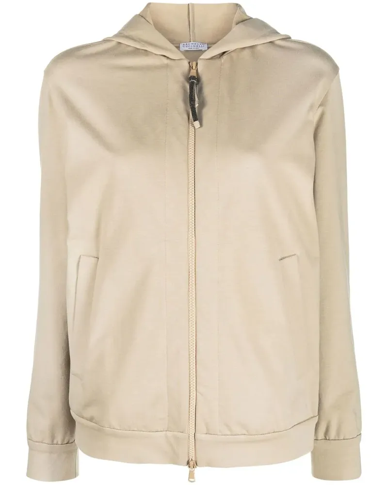 Brunello Cucinelli Monili Kapuzenjacke - Nude Nude