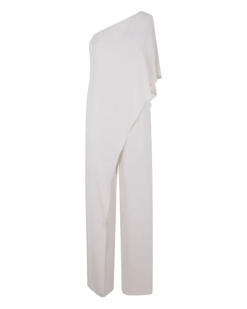 Ralph Lauren One-Shoulder-Jumpsuit - Weiß Weiß