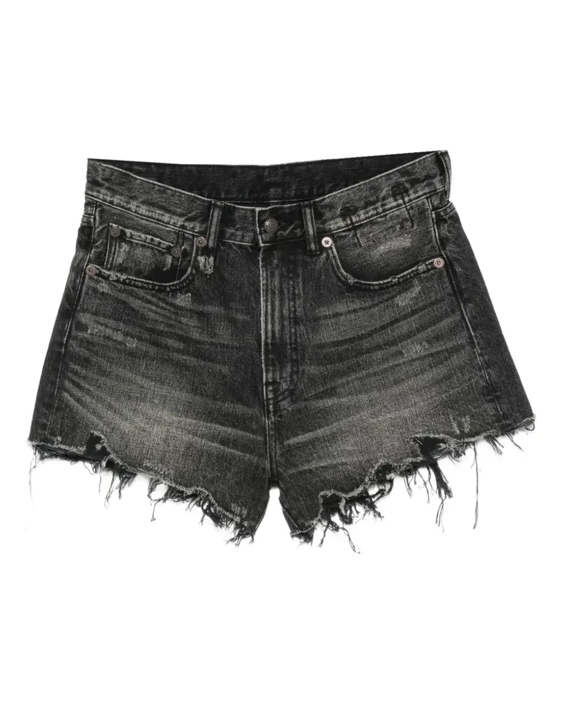 R13 distressed frayed-edge shorts - Grau Grau