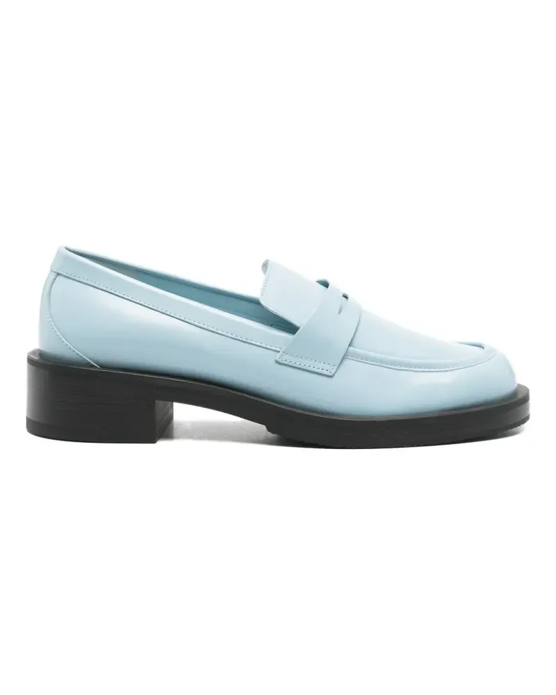 Stuart Weitzman leather loafers - Blau Blau