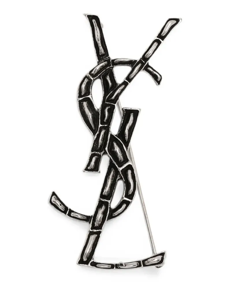 Saint Laurent Opyum brooch - Silber Silber