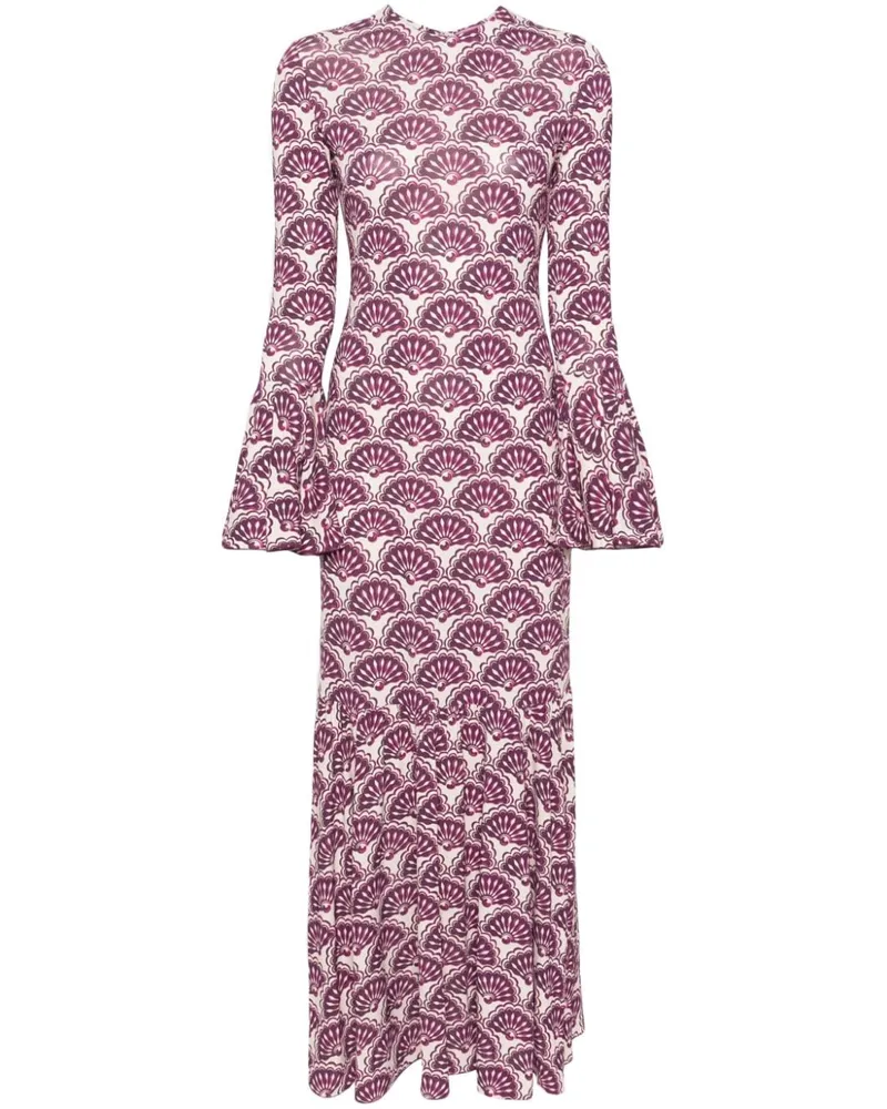 La DoubleJ Alba Fans Maxikleid - Violett Violett