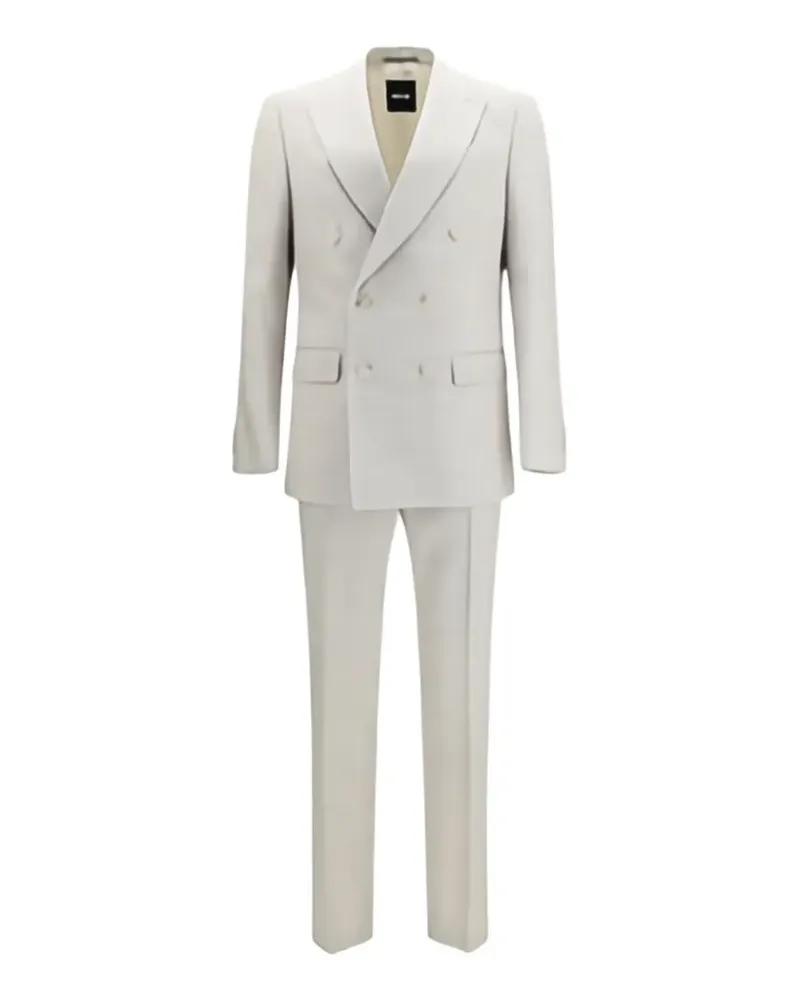 HUGO BOSS double-breasted peak-lapel suit - Nude Nude