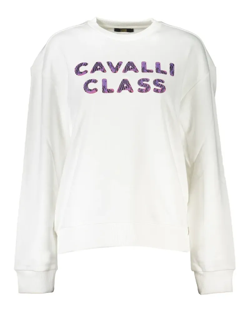 Roberto Cavalli logo-print sweatshirt - Weiß Weiß
