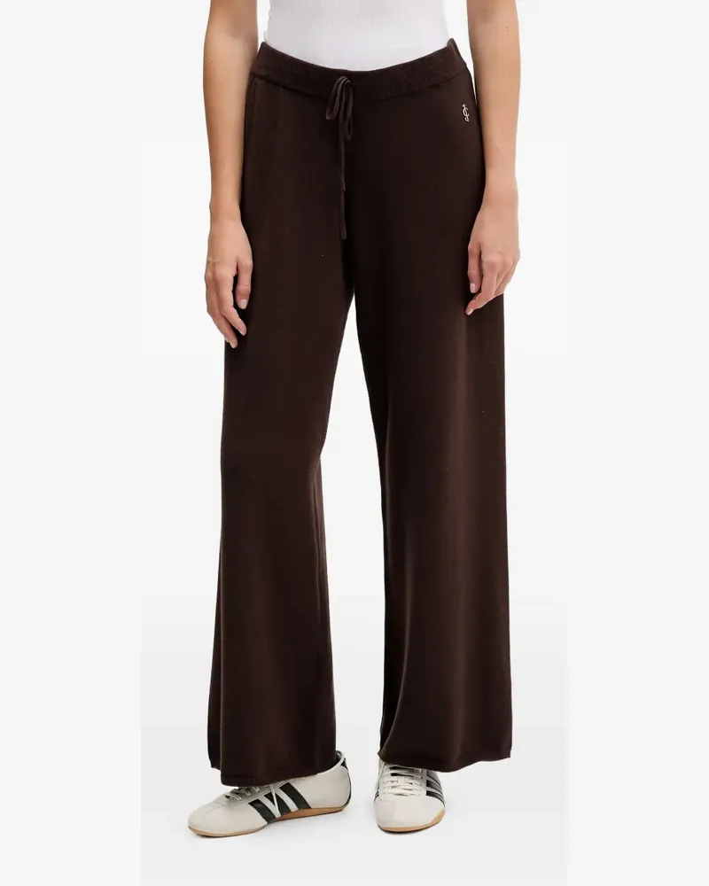 Juicy Couture drawstring-fastening logo-detail track pants - Braun Braun