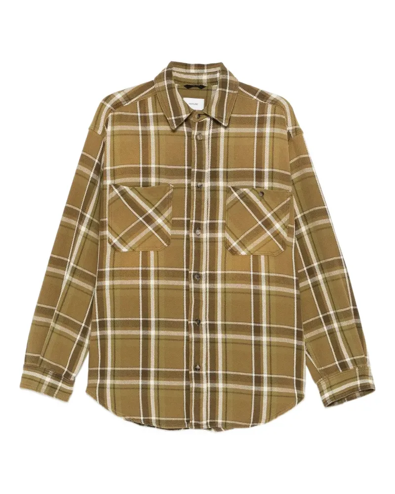 Haikure Karierte Hemdjacke mit Brusttaschen - Grün Grün