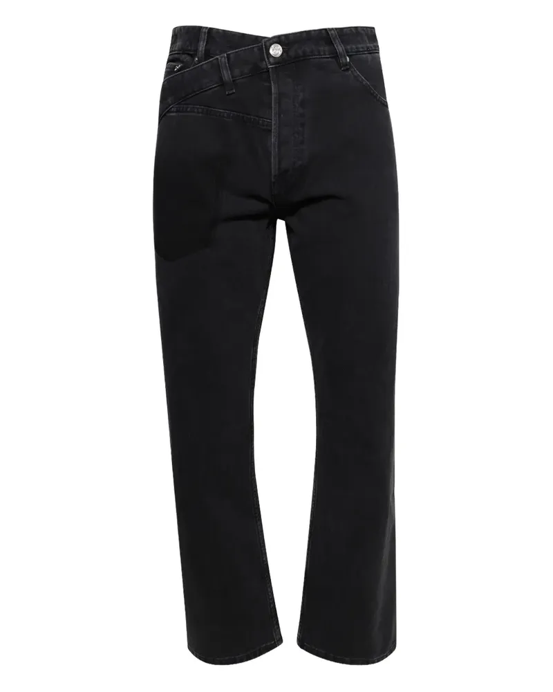 BLUEMARBLE Twisted Seam Trompe-l'oeil-Jeans - Schwarz Schwarz