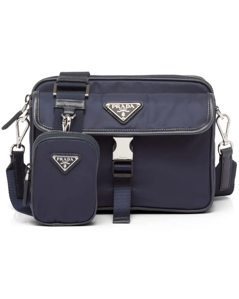 Prada Umhängetasche aus Re-Nylon - Blau Blau