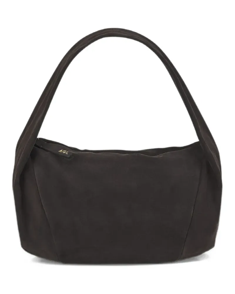 Attilio Giusti Leombruni Softy suede shoulder bag - Braun Braun