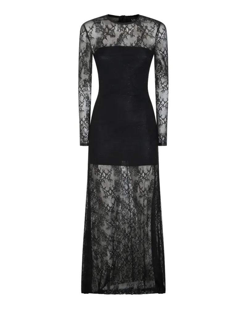 NISSA Kleid mit kurzen Ärmeln - Schwarz Schwarz
