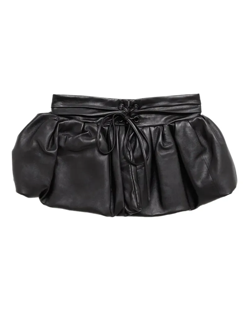 Chloé Peplum belt in leather - Schwarz Schwarz