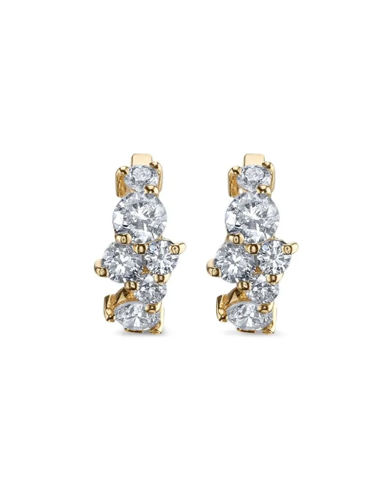 Sydney Evan 14kt Cocktail Gelbgoldcreolen mit Diamanten Gold