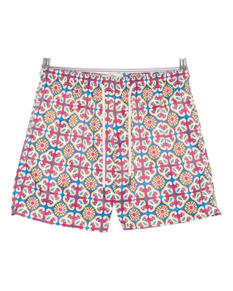 PENINSULA Amalfi geometric-print swim shorts - Blau Blau