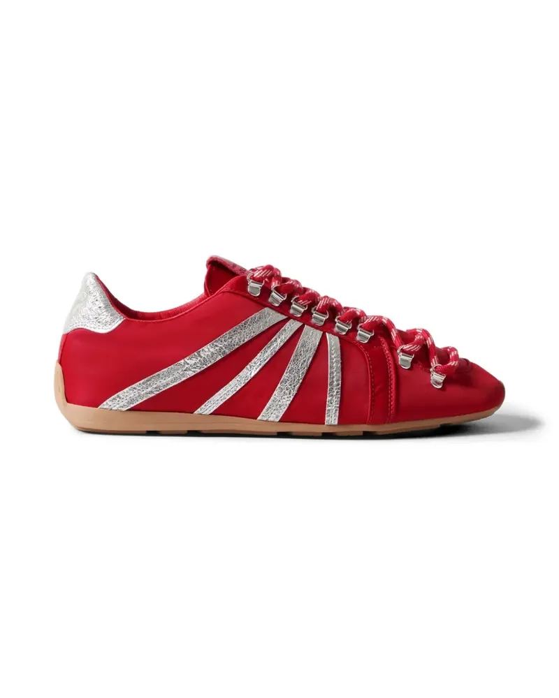 Claudie Pierlot Gestreifte Swing Sneakers - Rot Rot