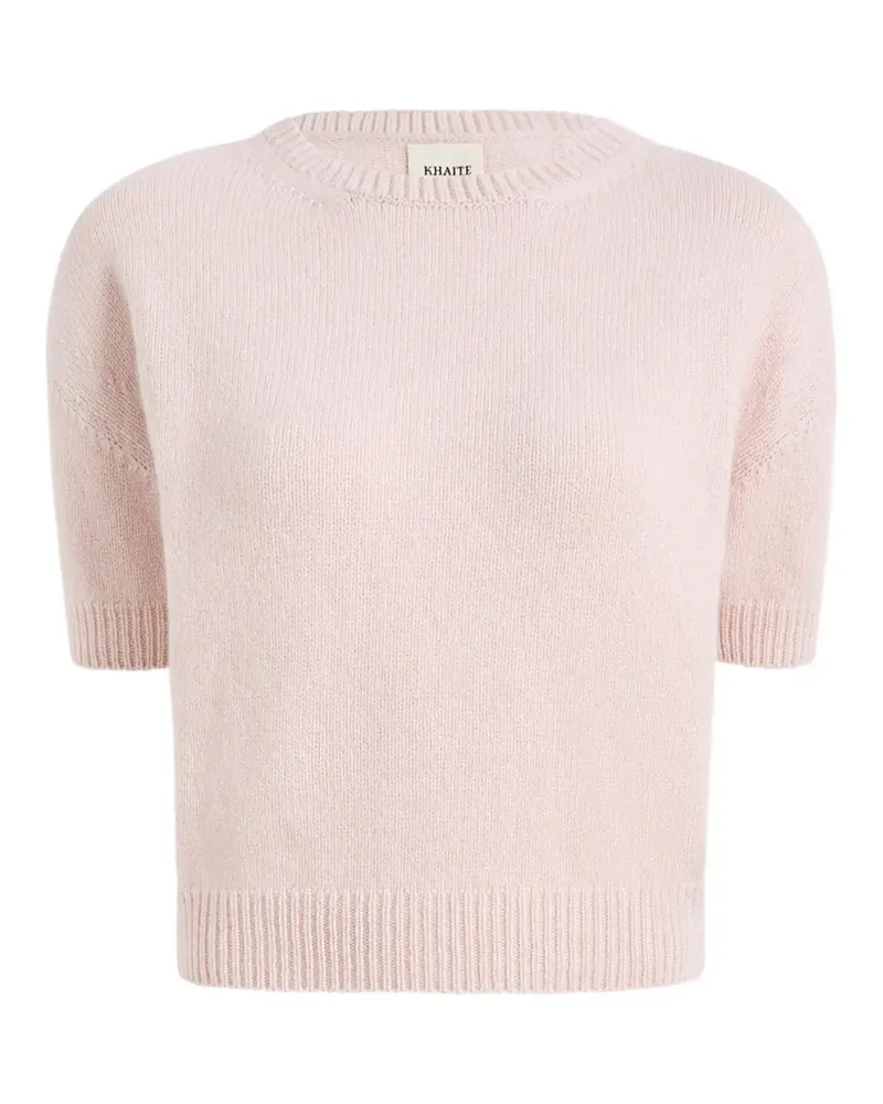 KHAITE Kurzärmeliger Golden Pullover - Rosa Rosa