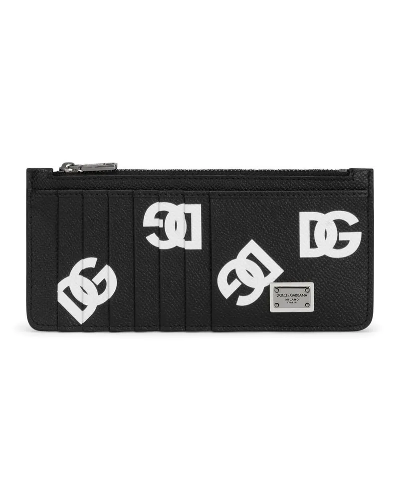 Dolce & Gabbana Kartenetui mit DG-Logo - Schwarz Schwarz