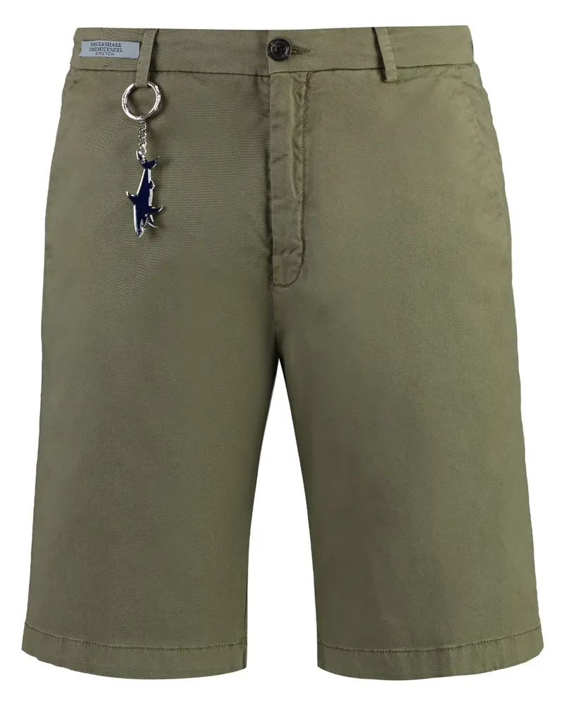 Paul & Shark Bermudas mit Logo-Applikation - Grün Grün