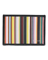 Paul Smith Kartenetui mit Artist Stripe-Muster Schwarz