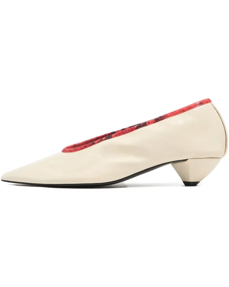BIMBA Y LOLA Spitze Pumps mit Trichterabsatz - Nude Nude