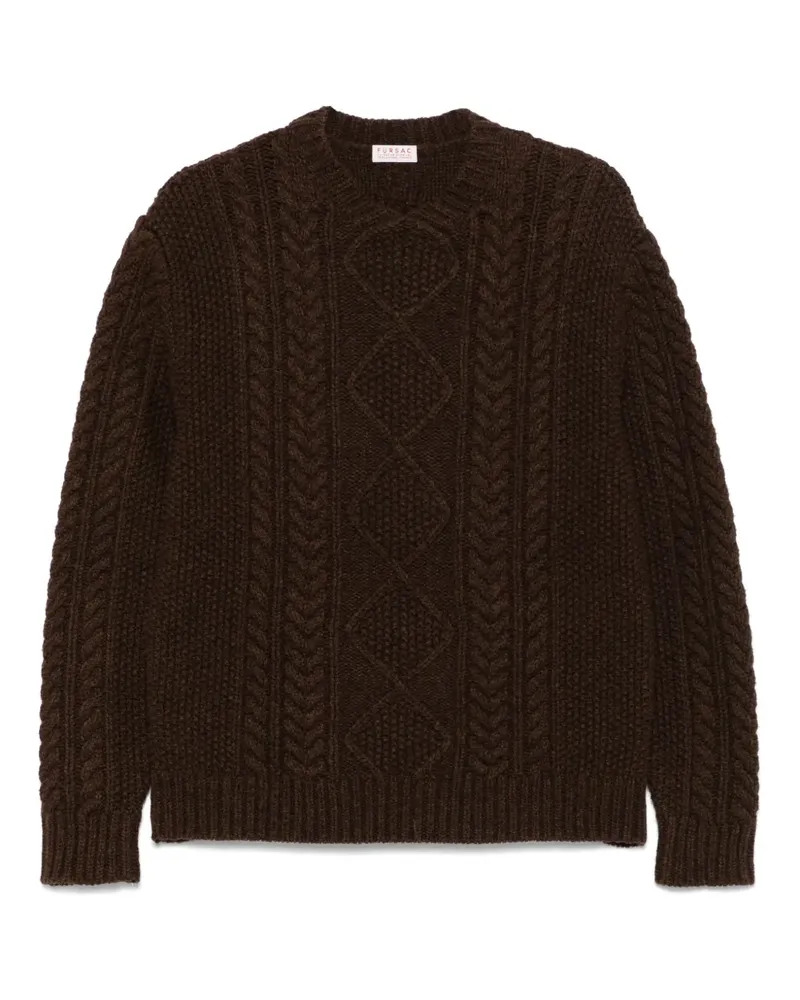 FURSAC Klassischer Pullover - Braun Braun
