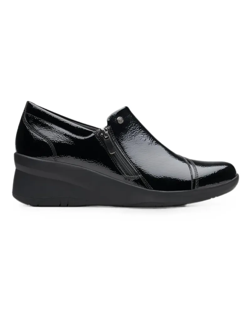 Clarks Suttyn Zip wedge loafers - Schwarz Schwarz
