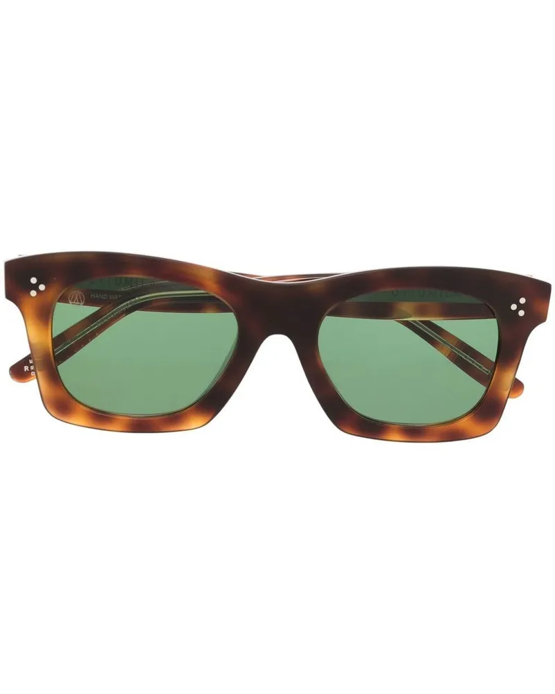 RETROSUPERFUTURE Eckige Martini Tabacco Sonnenbrille - Braun Braun