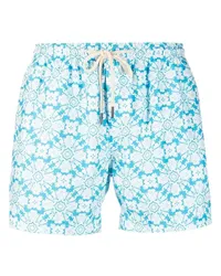 PENINSULA Badeshorts mit geometrischem Print Blau