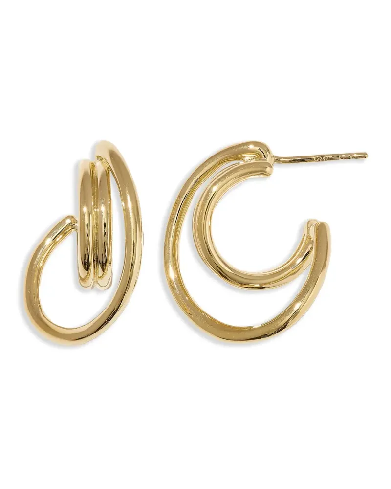 OTIUMBERG Verdrehte Creolen aus 14kt Gold-Vermeil Gold