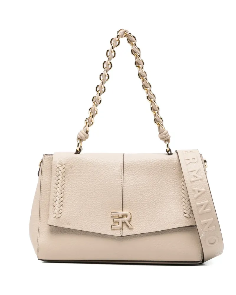 Ermanno Scervino Schultertasche mit geflochtener Kette - Nude Nude