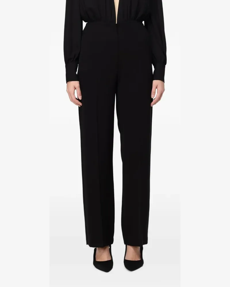 Hanita high-waist straight-leg trousers - Schwarz Schwarz