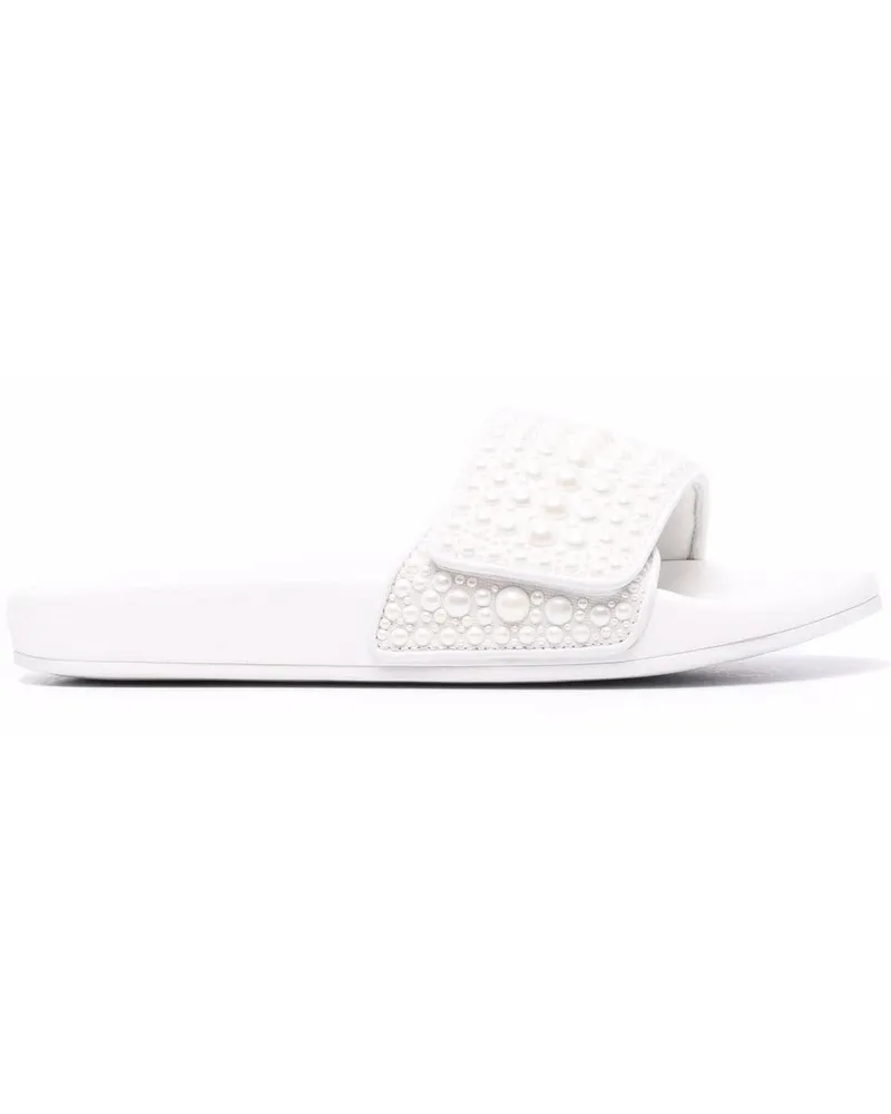 Jimmy Choo Verzierte Pantoletten - Weiß Weiß