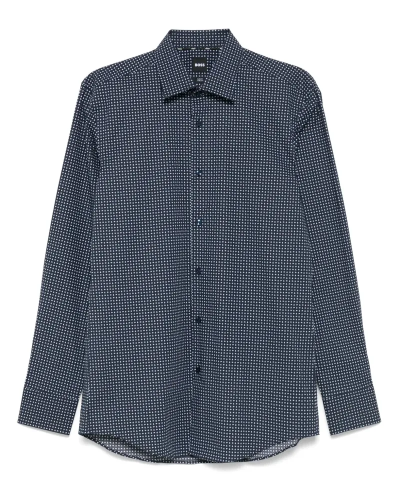 HUGO BOSS Hemd mit Print - Blau Blau