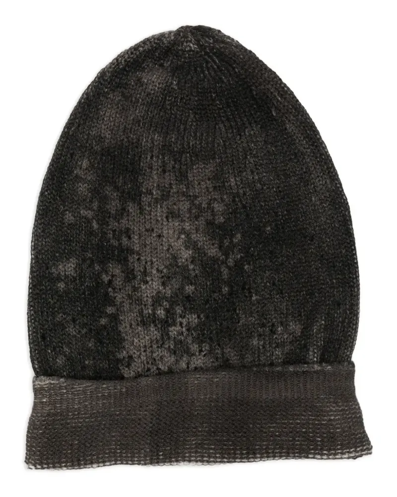 Avant Toi turn-up brim beanie hat - Grau Grau