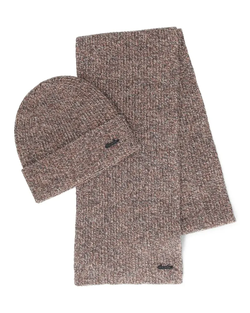 Borsalino Beanie-Set aus Schurwolle - M199 M199