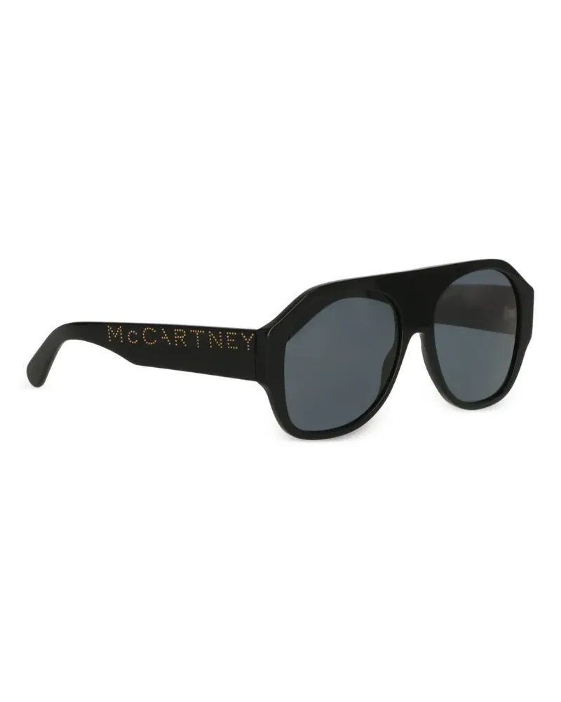 Stella McCartney Geometrische Sonnenbrille - Schwarz Schwarz