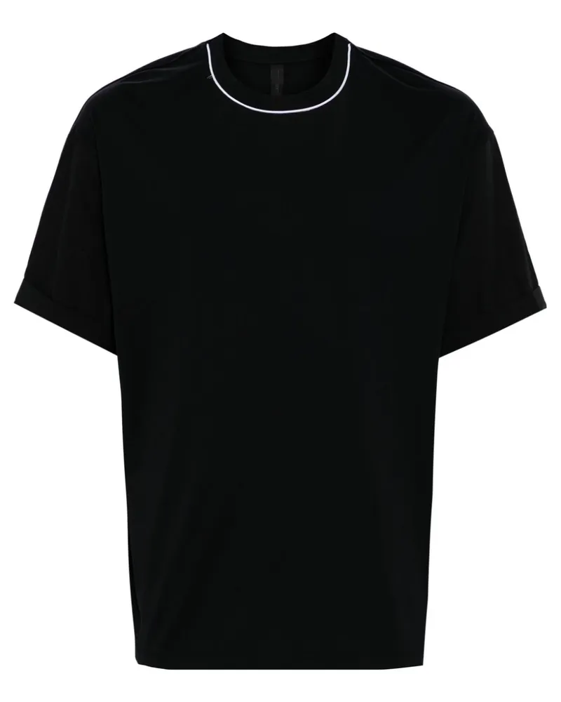 Neil Barrett T-Shirt mit Kontrastbesatz - Schwarz Schwarz