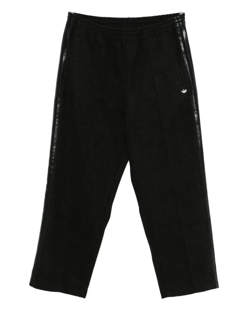 adidas stripe-detail track pants - Schwarz Schwarz