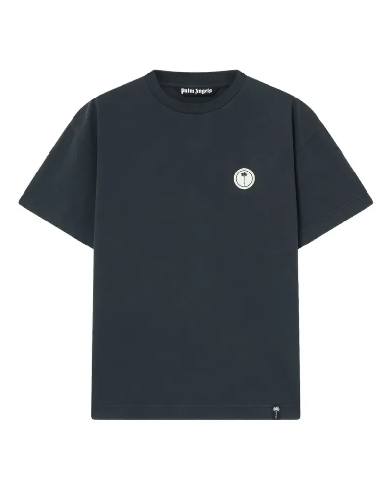 Palm Angels Palm Shadow T-Shirt - Blau Blau