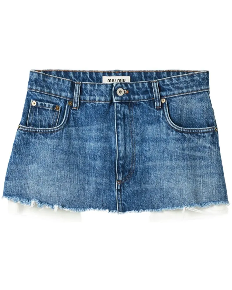 Miu Miu Klassischer Jeans-Minirock - Blau Blau