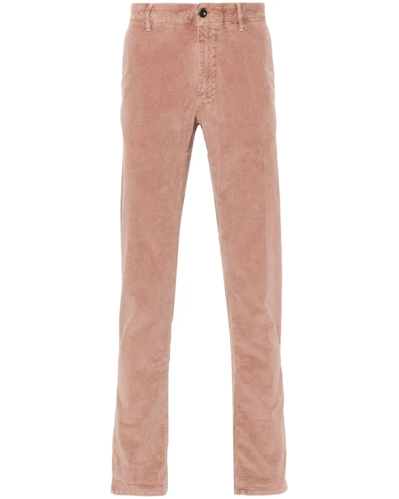 Incotex Tapered-Hose aus Cord - Rosa Rosa