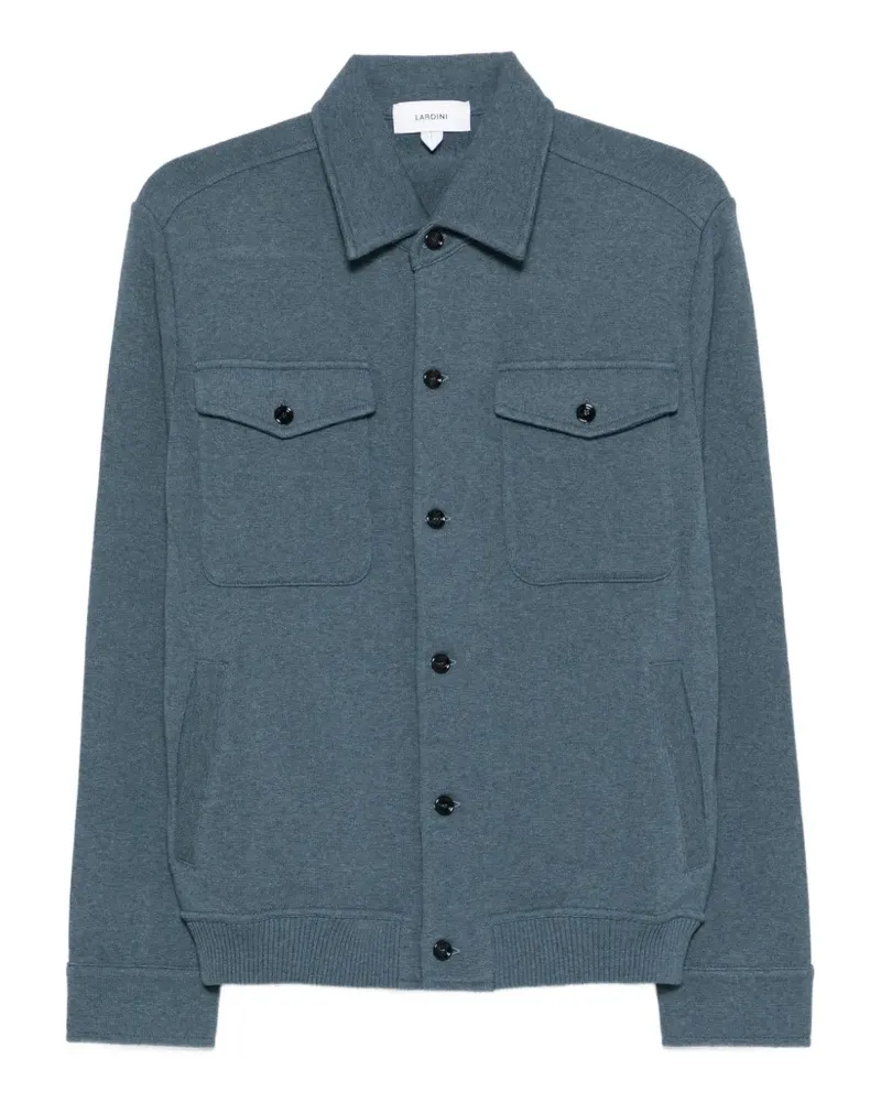 LARDINI buttoned pocket cotton jacket - Blau Blau