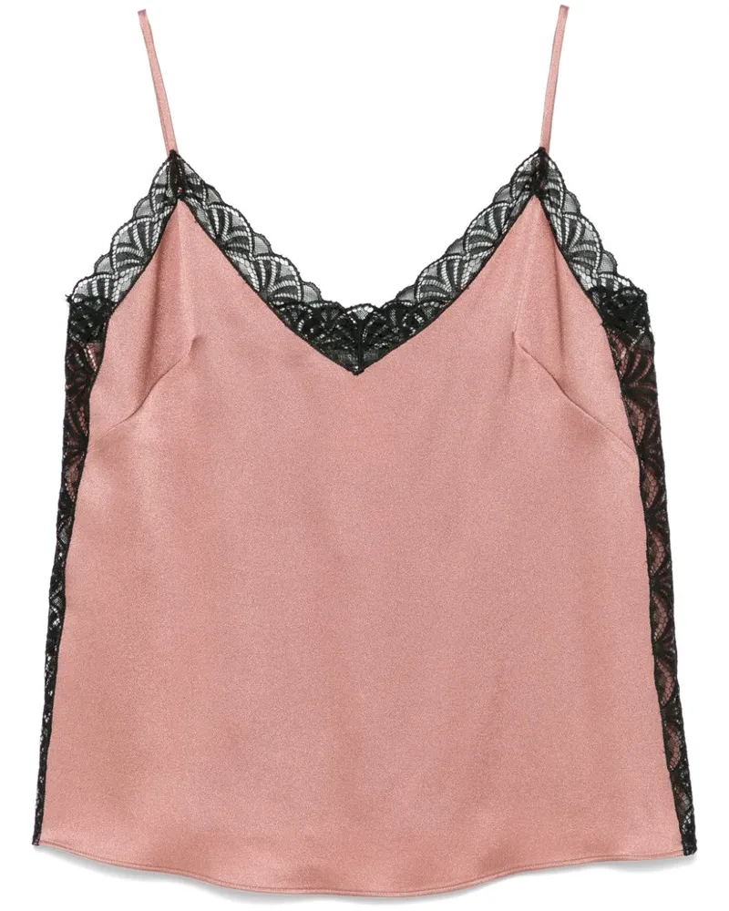 Alberta Ferretti Oberteil mit Schnürung - Rosa Rosa
