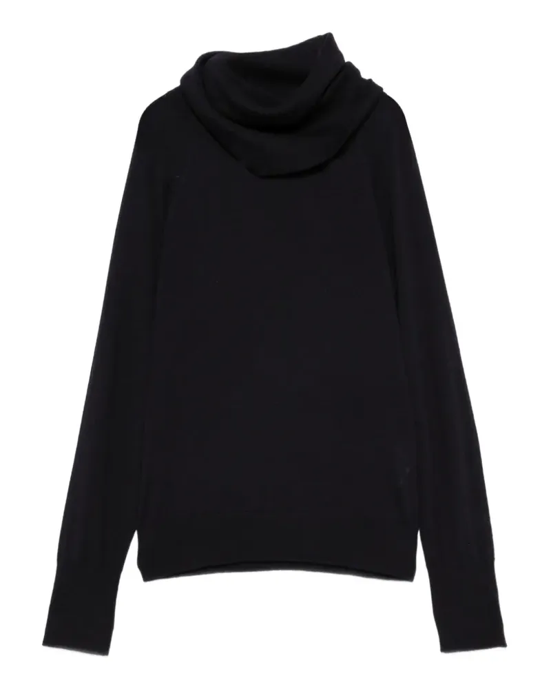 Seventy Pullover mit drapiertem Ausschnitt - Blau Blau