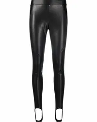 Ermanno Scervino Skinny-Hose aus Leder Schwarz