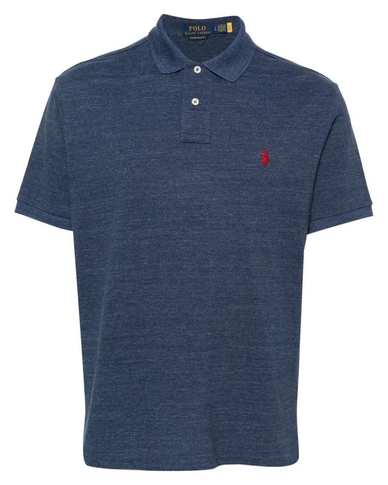 Ralph Lauren Poloshirt mit Polo Pony - Blau Blau