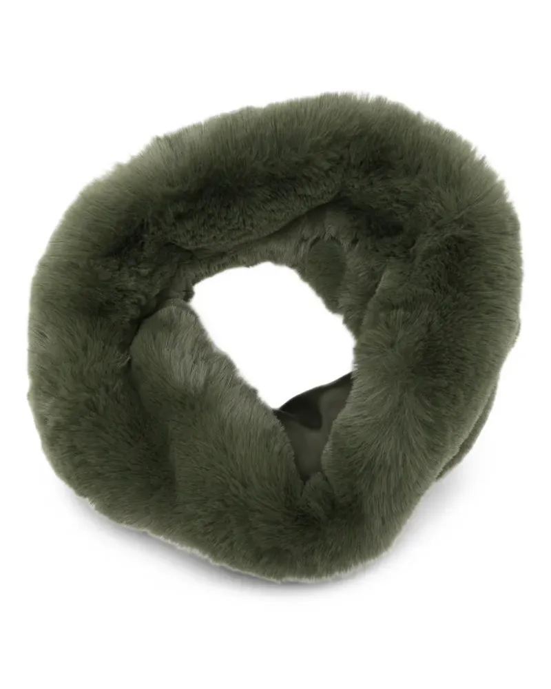 FRANKIE Shop Schal aus Faux Fur - Grün Grün