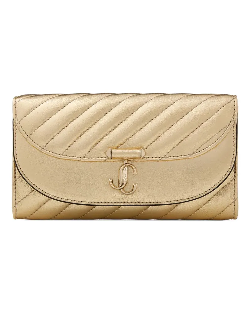 Jimmy Choo Curve Portemonnaie mit Kette - Gold Gold