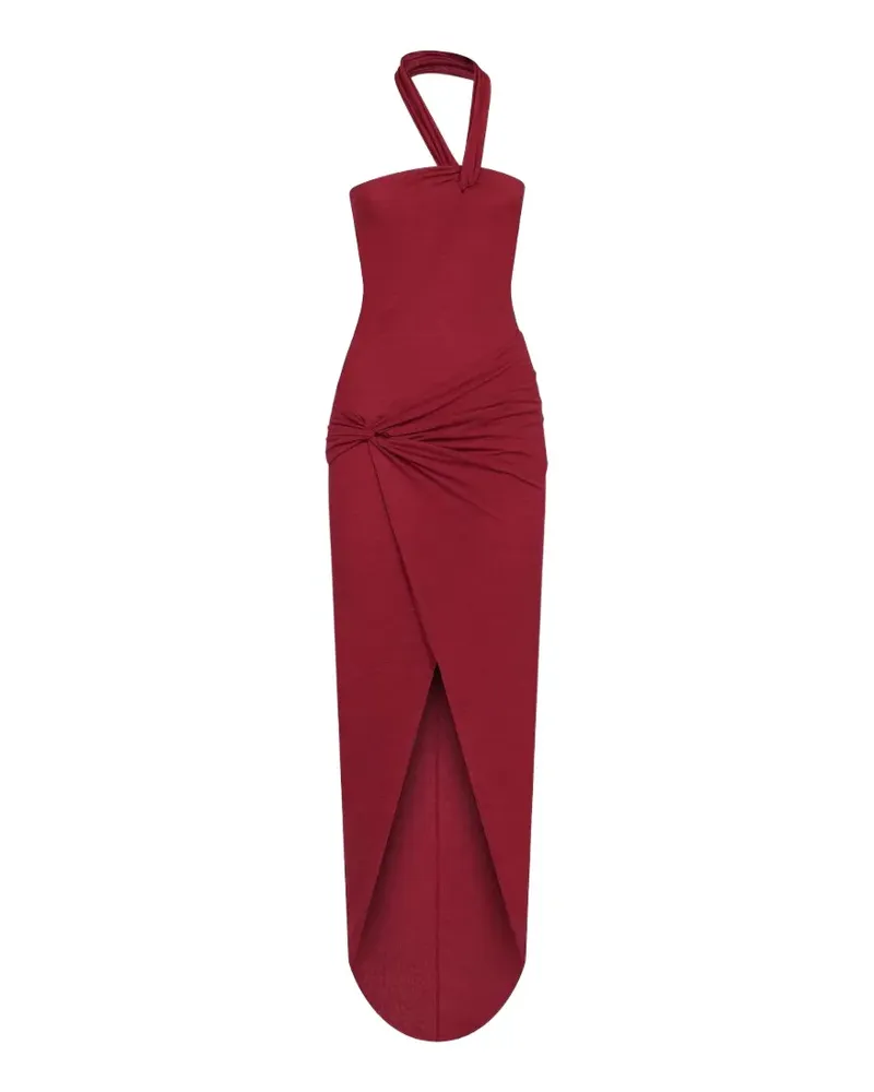 Amen Asymmetrisches drapiertes Kleid - Rot Rot