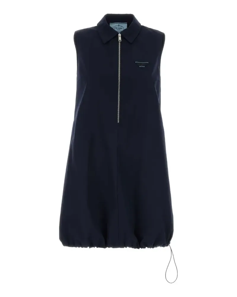 Prada mini poplin dress - Blau Blau