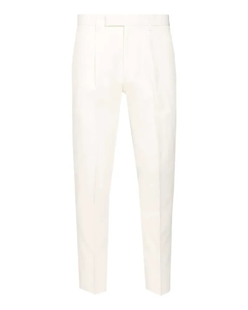Ermenegildo Zegna Klassische Bundfaltenhose - Weiß Weiß